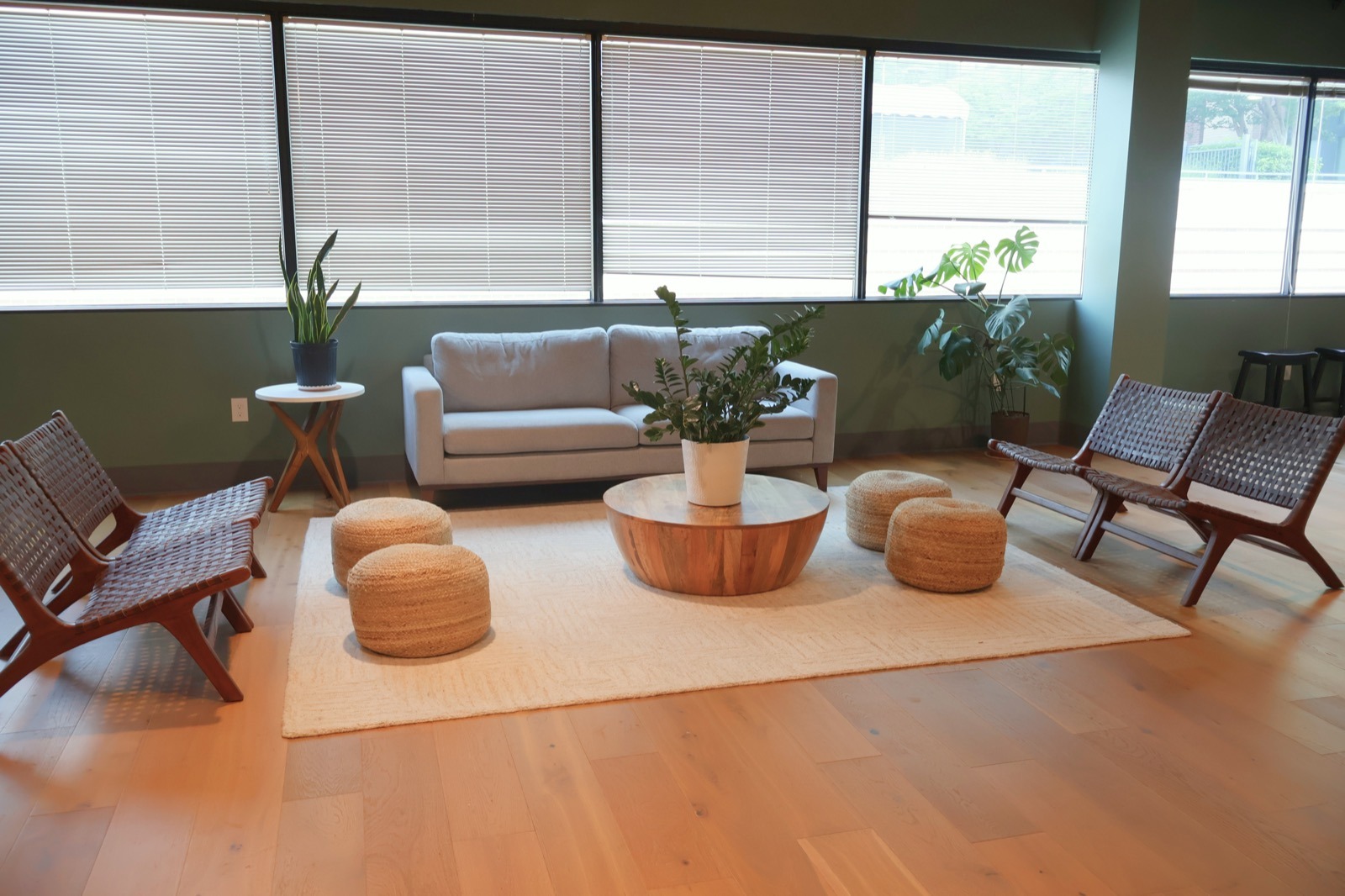 A quiet lounge nook in our Towson office building